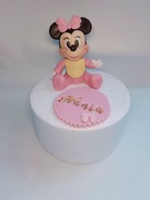 Myszka Minnie z masy cukrowej.