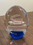 Śliczna szklana ozdoba przycisk do papieru 