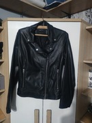 Skórzana kurtka skóra czarna ekologiczna skaj eko  ramoneska motocyklowa