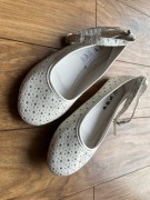 Baleriny 5-10-15 Nowe R 31 Białe w gwiazdki 