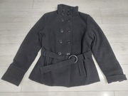 PŁASZCZ JESIENNY WIOSENNY KRÓTKI XL 42 CZARNY