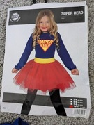 Kostium przebranie super bohaterki supermenka supergirl 10-12 lat
