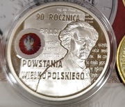10 zł 2008 90. rocznica powstania wielkopolskiego +2zł + folder