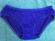 Lazurowe gładkie majtki hipsterki rozmiar S jak nowe