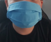 Maska Maseczka niebieska 3 warstwowa z filtrem 