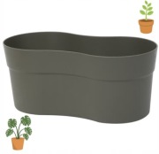 Osłonka na doniczki 25 cm podwójna na kwiaty zioła