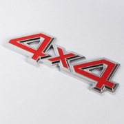 Naklejka Emblemat Znaczek Logo 4X4 JEEP 110mm x 33mm tylna klapa metal