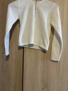 BIAŁY SWETER SWETEREK komunijny 140cm KOMUNIA na Komunię II gat