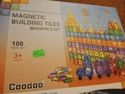 Klocki Magnetyczne Klasyczne 100 el. Zestaw startowy MAGNETIC
