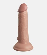King Cock Elite 6 Silicone Dual Density Cock z wibracjami