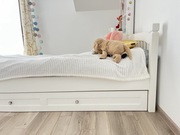 Łóżko drewniane 90x210 + szuflada+ materac 80x200