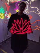 LED napis świetlny.Agawa kaktus Neon światła