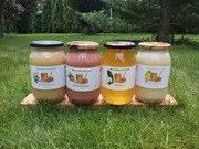 Miód Lipowy Wielokwiatowy Rzepakowy Malinowy Zestaw 2025 r