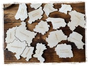 Puzzle - Mapa polski z nazwami województw/sklejka