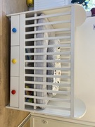 Łóżeczko IKEA Gonatt dziecięce 120x60 + materac fu