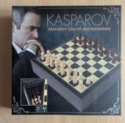 Szachy Kasparow z książeczką podstawy gry