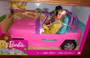 Nowy zestaw 2 lalki Barbie + auto jeep
