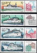 Fi. 2881-2884. Blok 129. Polska żegluga bałtycka
