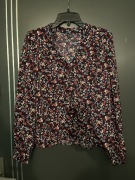 Shein bluzka modny wzór kwiaty kwiecista roz.40/42