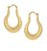 KOLCZYKI POZŁACANE , PODKOWA , SZLIFOWANE