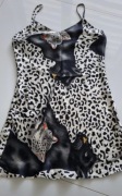 Piżamka damska koszulka w panterkę rozm S Unikat Super cena