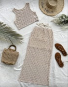 Komplet top i spódnica rozmiar M