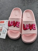 Walentynki Nowe piankowe klapki damskie LOVE - rozm. 37