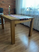 Stół dębowy + stolik kawowy dębowy - DEKORT - możliwa sprzedaż osobno