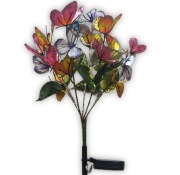 Lampa solarna , wbijana , ogrodowa , świecące motyle