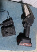 Mała ręczna piła łańcuchowa + 2x akumulator i ładowarka