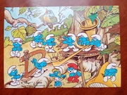 POCZTÓWKI retro SMERFY - nr 2 - Impreza z muzyką , orkiestra , tańce