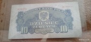 Banknot 10 zł z 1944 roku seria XC. "OBOWIĄZKOWYM"10zł 