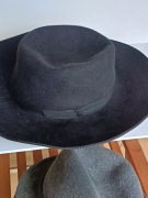 Kapelusz typu Fedora czarny Meski nowy .