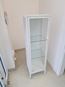 IKEA BAGGEBO Witryna, metal/biały, 34x30x116 cm