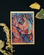 Obraz akrylowy ręcznie malowany Odjazd 40x50 cm