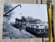 Fotografia PRL kolej elektrowóz ET22-1029 zdjęcie towarowy