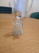 Szklany aniołek ozdoba choinkowa