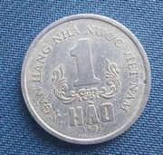 Moneta  Wietnam 1 hao Socjalistyczna Republika Wietnamu 1976