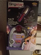 Zestaw do karaoke ze wzmacniaczem AIG różowy