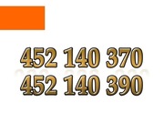 452 140 370 + 452 140 390 ZŁOTY NUMER STARTER ORANGE KARTA PREPAID 2 SZT.