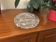 Masywna Popielnica Kryształowa PRL – Ciężki Kryształ, Szlif Gwiazdy