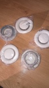 Anemostat 100 biały metalowy
