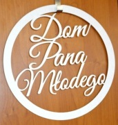 Koło ślubne dom Pana Młodego, dekoracja 30cm