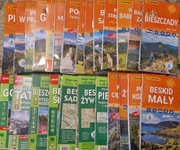 Mapy Witt i Compass . 28 szt nowe laminowane