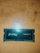 Pamięć do laptopa Kingston fury impact 16GB ddr4 2666mhz CL15 SODIMM