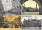 RACIBÓRZ - Rynek, Kościół, Pocztówki 4 sztuki. Reprint.