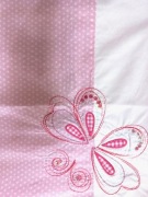 Pościel różowa Komplet 130x200 i 50x70 Bawełna stan bdb-