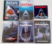 5x DVD Szczęki 1 i 2 Piekielna głębia Noc rekinów