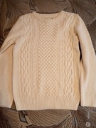 H&M Sweter Sweterek Chopięcy Ciepły Kremowy rozmiar 146/152 10-12 lat