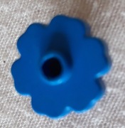 LEGO 4728  roślina kwiat 2x2 otwarta wypustka - niebieski 